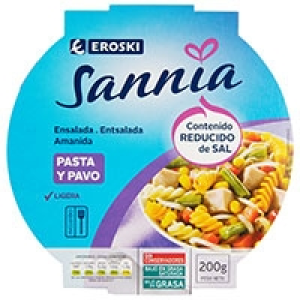Ensalada Pasta y Pavo EROSKI Sannia