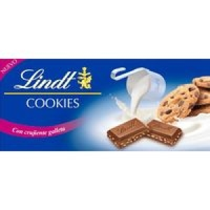 Chocolate con leche y cookies LINDT 100G