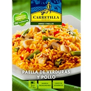 Eroski  Paella Verduras y Pollo CARRETILLA