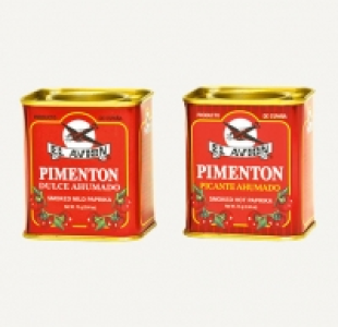 Surtido pimentón dulce o picante ahumados