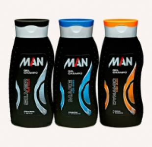 Man Champu y gel de ducha para hombre 2 en 1