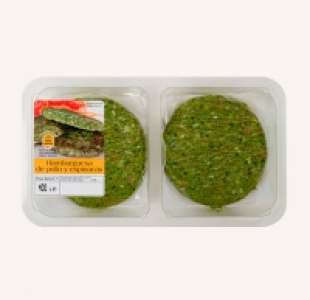 Aldi Natural Fresh Hamburguesas de pollo y espinacas