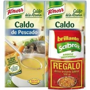Caldo de pescado + regalo arroz KNORR