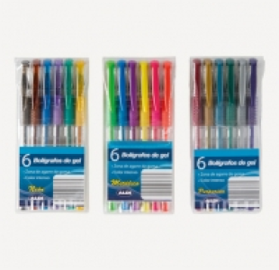Bolígrafos de gel 1.29 €