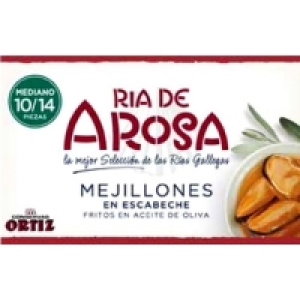 Mejillón en escabeche 10/14 piezas RÍAS de AROSA