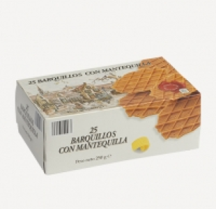 Barquillos con mantequilla 1.49 €