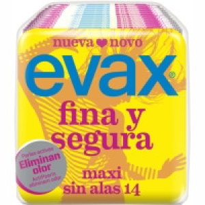 Compresa maxi sin alas EVAX F&S