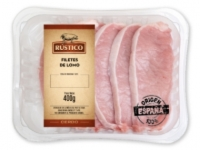 RÚSTICO Filetes de lomo de cerdo 2.19 €