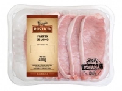 RÚSTICO Filetes de lomo de cerdo 1.99 €