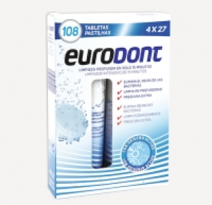 Aldi Eurodont® TABLETAS LIMPIADORAS PARA PRÓTESIS DENTAL