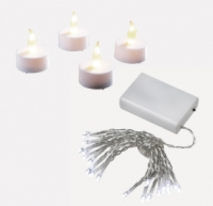 Cadena de luces led o velas led