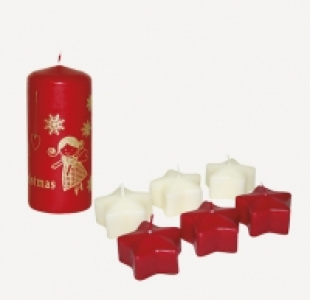 Velas decorativas navideñas