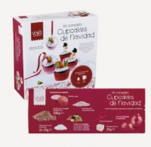 Cupcakes en bolas de navidad