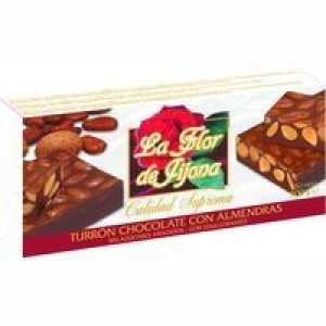 Turr&oacute;n de choco-almendra sin az&uacute;car LA F. de JIJONA
