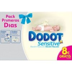 Pañal R. Nacido 2-5 Kg Talla 1 DODOT Sensitive 7.29 €