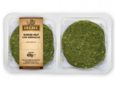 DELAVE Hamburguesa de pollo y espinacas 2.29 €