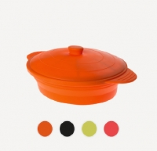 OLLA DE SILICONA PEQUEÑA PARA HORNO Y MICROONDAS