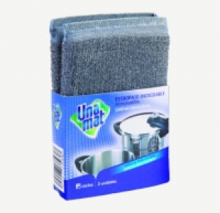 Unamat® ESTROPAJOS INOXIDABLES CON ALMOHADILLA