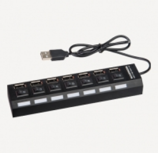 Aldi Maginon® Regleta de 7 puertos USB o enchufe de 4 Puertos USB