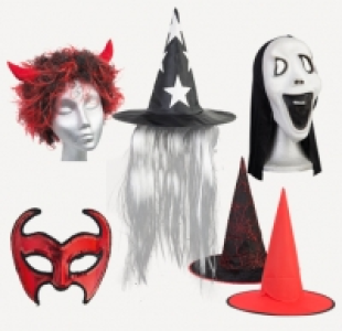 Peluca o sombrero para Halloween