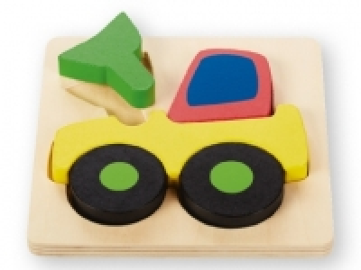 Lidl  PLAYTIVE JUNIOR Puzle infantil de madera de coches y anima