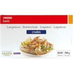 Langostino crudo 35/42 EROSKI basic