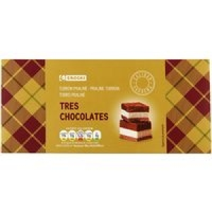Turr&oacute;n de pralin&eacute; 3 chocolates EROSKI