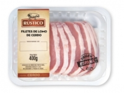 RÚSTICO Filetes de lomo de cerdo 2.06 €