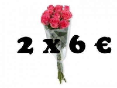 Ramo de rosas 2 x 6 3.99 €