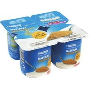 Yogur natural con azúcar de caña EROSKI