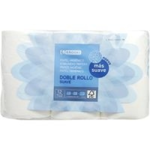 Papel higiénico suave doble rollo EROSKI