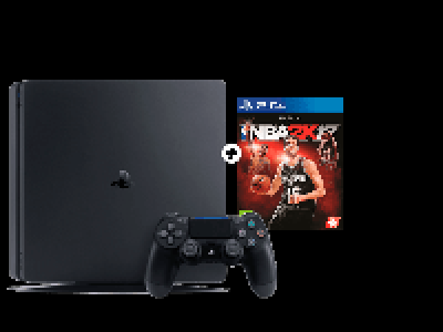 MediaMarkt Ardistel Consola - Sony - PS4 SLIM Negr , 1TB, DualShock 4 + NBA 2K17