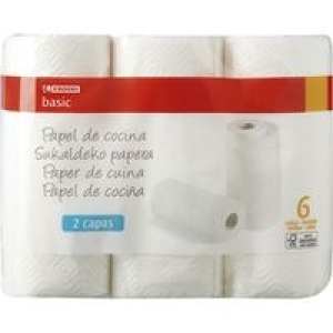 Papel de cocina blanco EROSKI basic