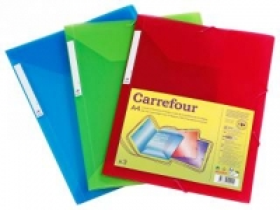 Pack de 3 Carpetas con Solapas y Cierre con Elástico Viquel