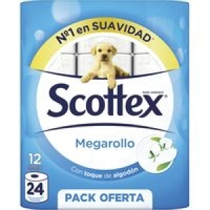 Papel higiénico Megarollo SCOTTEX 5.99 €