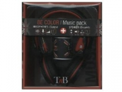 Pack Auricular con altravoz TNB - Negro/Rojo