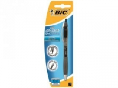 Bol&iacute;grafo Recargable Bic Atlantis Clic Gel Premium - Negro