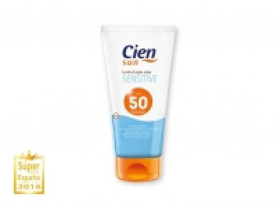 Lidl  CIEN SUN Loción solar sensitive FPS 50