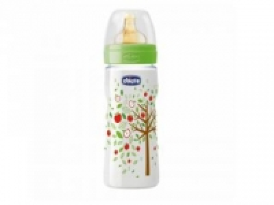 Biberón de Látex Chicco Flujo Rápido 330 ml 4m+ Verde