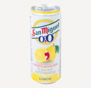 San Miguel® CERVEZA 0,0 % SABOR LIMÓN