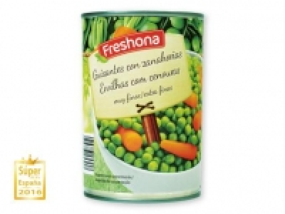 Lidl  FRESHONA Guisantes con zanahorias