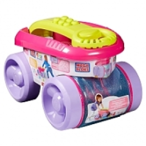 Mega Bloks - Apisonadora Tragabloques Rosa