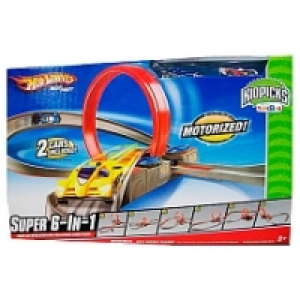 Hot Wheels - Pista de Carreras - Súper 6 en 1