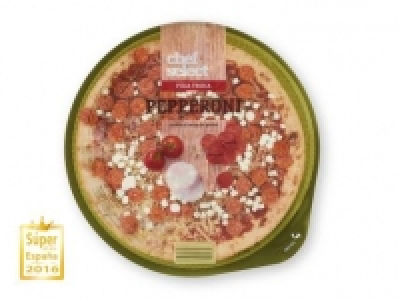 Lidl  CHEF SELECT Pizza fresca pepperoni con queso de cabra