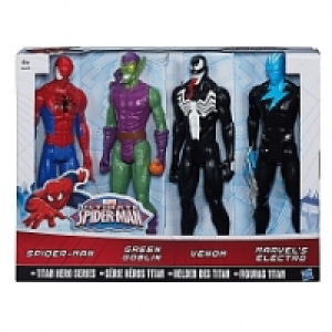 Spider-Man - Pack 4 Figuras Titan Spider-Man vs Villanos