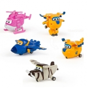 Super Wings - Dizzy, Donnie, Jerome, Bello - Pack 4 Transfor