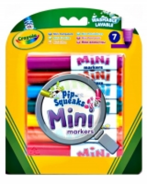 7 Mini rotuladores lavables Binney & Smith