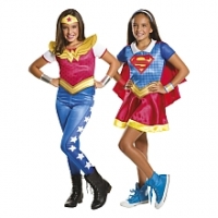 Toysrus  DC Super Hero Girls - Disfraz Infantil Supergirls y Wonder W