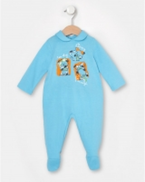 Pelele turquesa con estampado