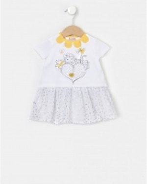 Vestido volantes con coulotte